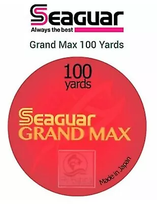 Seaguar GRAND MAX Fluorocarbon 100 Yards LEADER Line Tippet RIVERGE Fly Fishing • £26.99