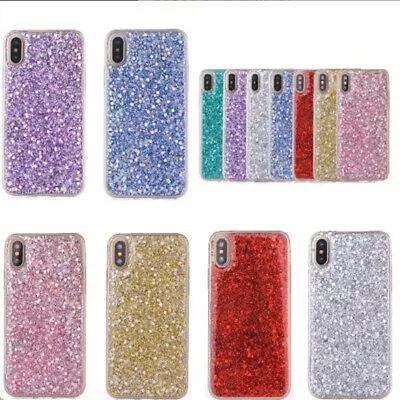 For Samsung S22 S9 A21S S20 FE A52 Glitter Shockproof Slim Xmas Phone Case Cover • $12.99