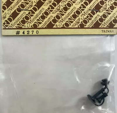 Concord Dollhouse Miniatures 1:12 Black Candlestick Telephone Sealed • $9.99