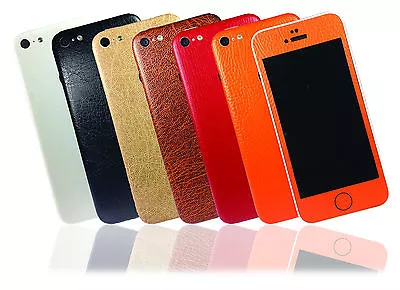 Textured Leather Skin For IPhone 5c Sticker Wrap Cover Protector Decal Case • £3.99