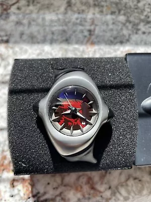 RARE OAKLEY CRUSH WATCH - With Original Case - Red Blood Skull & Crossbones Dial • $800