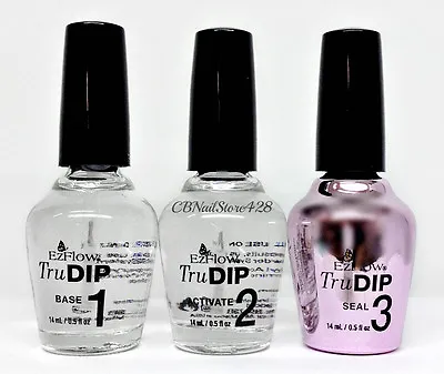 EzFlow TruDIP - LED/UV 3-Step Acrylic Dip System - Pick Your Item 0.5oz • $11.99