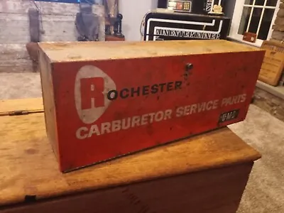 Rochester Quadrajet Carburetor Carb Parts Cabinet GM Chevrolet Dealer 1969 • $65