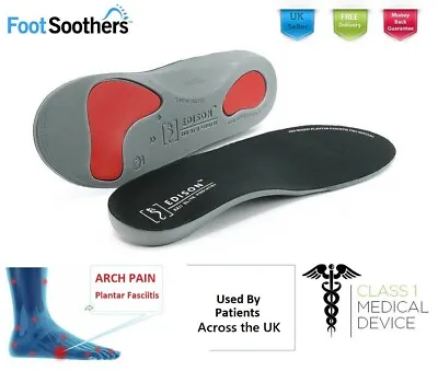 £5.49 • Buy Orthotic Shoe Insoles Arch Support Plantar Fasciitis Flat Feet Back Heel Pain
