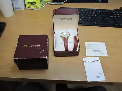 Vintage Wittnauer Moon Phase SS2477 Swiss 1539 World Time Not Working In Box • $39.99