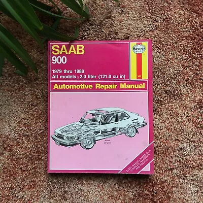 Haynes 980 Saab 900 79-88 All Models 2.0 Liter Repair Manual PREOWNED • $8