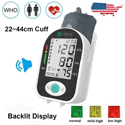 Upper Arm Blood Pressure Monitor Digital BP Cuff Machine Automatic Pulse Meter • $16.24