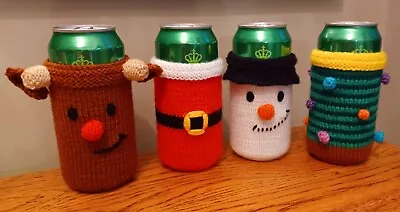 KNITTING PATTERN 🎄 Christmas DK Can Sleeve Koozie/Cosy EASY Gift NOVELTY🎅 • £1.99