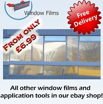 £1.09 • Buy Mirror Privacy 90% One Way Window Tinting Tint Film