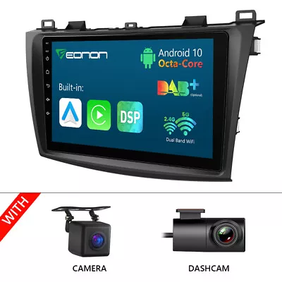 CAM+DVR+For 10-13 Mazda 3 Car Radio Stereo Android 9  GPS Head Unit 8Core No DVD • $196.93