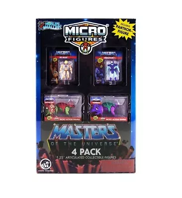 Worlds Smallest Masters Of The Universe Micro Figures 4 Pack • $17.04