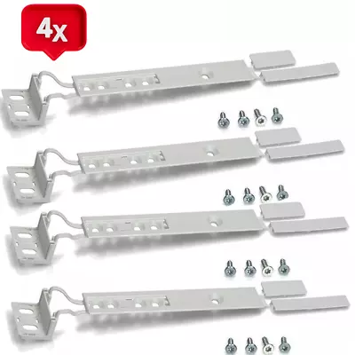 4x Universal Integrated Fridge Freezer Door Fixing Slide Kit Mounting Bracket • £11.95