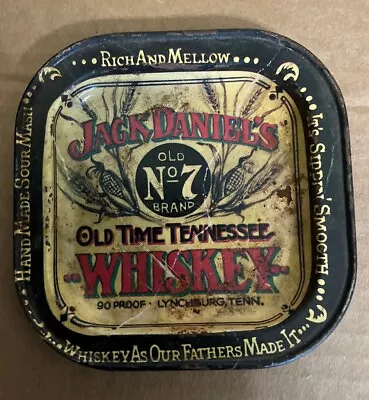 Jack Daniels Discontinued Vintage Corn Tin Tip Tray • $15