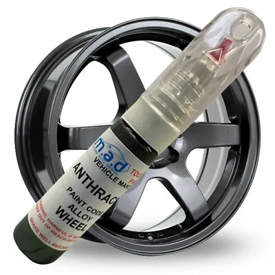 $18.33 • Buy Anthracite Alloy Wheel Touch Up Kit Repair Kit Paint Pen Brush Curbing Scratch