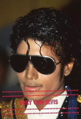 1984 POP Star MICHAEL JACKSON 4x6 Photo In Shades UNSEEN • $4.88