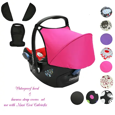 Replacement Seat Cover  Strap And Hood Fits Maxi Cosi CabrioFix  FULL SET Baby • £12.99