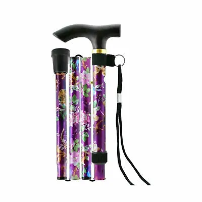 Ergonomic Handle Height Adjustable Walking Stick Aid Cane Arthritis Comfort Grip • £9.49