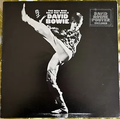 David Bowie - The Man Who Sold The World - UK Vinyl 1971 + Poster + Sticker • £25