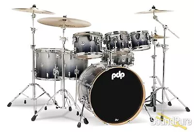 PDP 7pc Concept Maple Drum Set By DW-Silver To Black • $1299.99