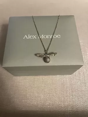 Alex Monroe Baby Bee Necklace Gold Plate RRP £165 • $145.22