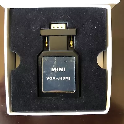 MINI Portable Converter VGA With 3.5 Mm Audio To HDMI Digital KE-MVCH02 NEW • $199