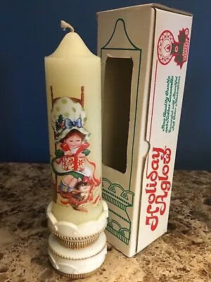 JASCO Vintage Christmas Candle W/original Box - “HOLIDAY AGLOW” 1979-1980 • $7