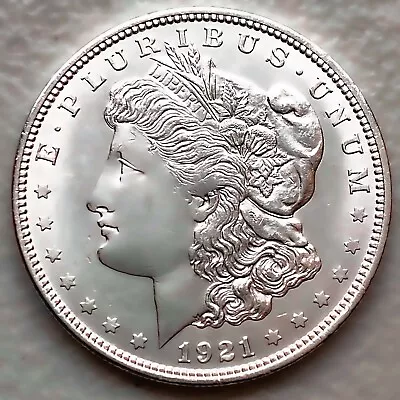 1921 Au/unc Morgan Silver Dollar 90% $1 Coin Us #g121 • $1