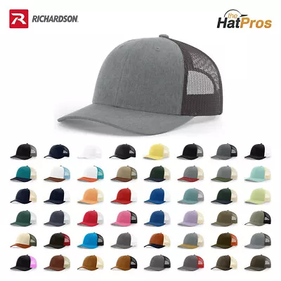 Richardson 115 115CH Trucker Hat Low Profile Adjustable Snapback Mesh Back OSFM • $11.45