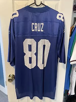 Victor Cruz New York Giants Football Reebok Men’s Blue Jersey Size Large • $35