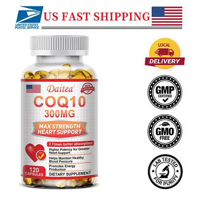 CoQ-10 300mg 120 Capsules Coq10 Co Q10 Coenzyme Anti Aging Cardiovascular Health • $9.23