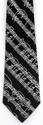 NEW! Lines Of Music Musical Notes Band Choir Novelty Necktie  131-K • $8.50