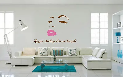 Marilyn Monroe Art Wall Sticker Wall Decals Home Decor UK 109 • £20.56