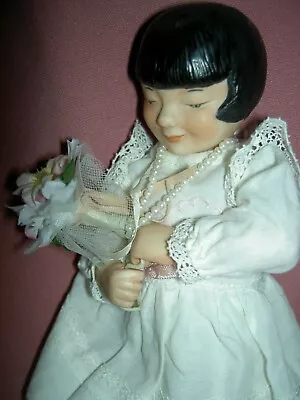 Adorable 10  Jtd All Bisque UFDC Regional Convention Doll MARY LOU ~blue Ribbon • $119