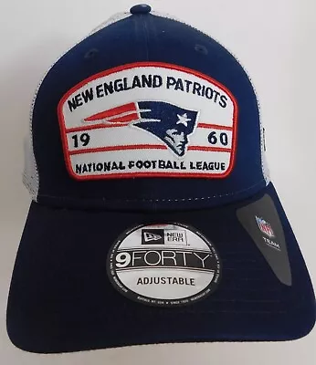 Patriots New England Hat Adjustable Trucker New Era Snapback Prefade Cap • $21.95
