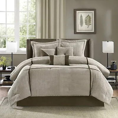 Madison Park Cozy Comforter Set Casual Blocks Design All Season Matching Bed Sk • $220.33
