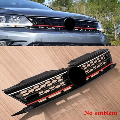 $69.99 • Buy Fit For VW Jetta 2015-2017 Front Bumper Center Grille GLI Style Honeycomb Grill 