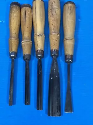 Antique Herring Bros. London Prize Medals Chisels Lot Of 5 - Late 19th Century • $100