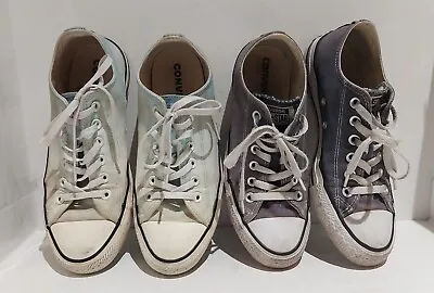 2  Of Converse Chuck Taylor All Star Lace Up Sneakers Shoes Unisex EU 39  • $12