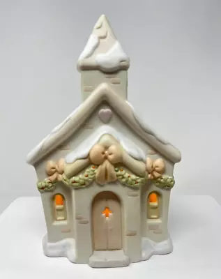 $19.99 • Buy Vintage Precious Moments Sugar Town Lighted Church Christmas Village