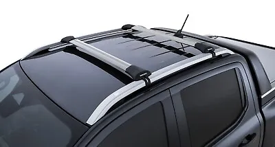 Rhino Pair Silver Stealth Roof Racks For WILDTRAK Ford Ranger (P307) 2022 On • $435