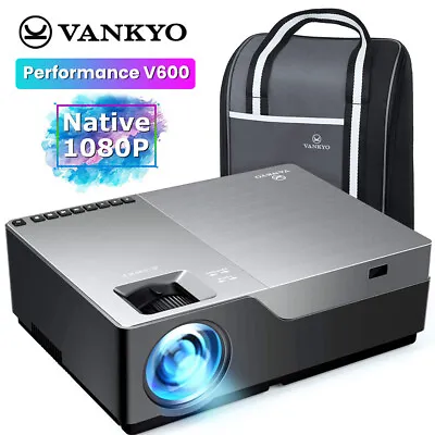 VANKYO Performance V600 Projector 1080P 300  LED Video Home Theater Cinema HDMI • $40.99