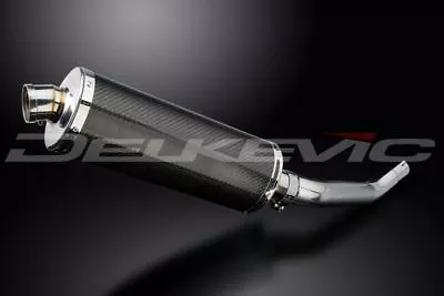 Delkevic 14  Carbon Oval Slip On Muffler - Kawasaki ZX-6R 2003-2004 Exhaust • $299.99