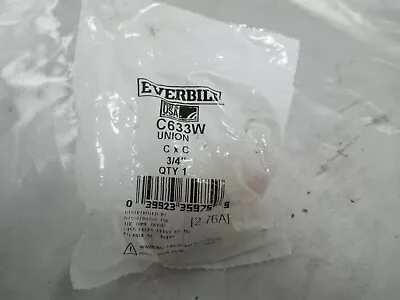 Everbilt C633W Union CxC 3/4  Copper Pressure 039923359759 (Lot L) • $12.89