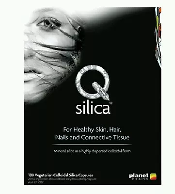 QSilica Colloidal Silica 100 Capsules For Hair Nails & Joints -OzHealthExperts • $74.99