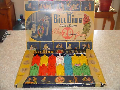 Bill Ding With Clowns Game Original Box Vintage Strombecker B77. NO Rules • $9.95