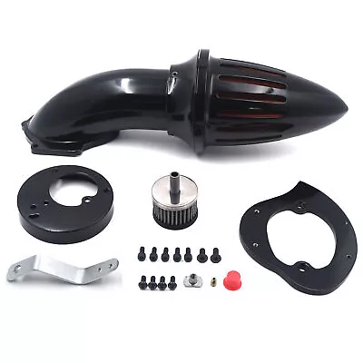 Gloss Black Bullet Air Cleaner Intake Kit For Honda VTX1300 VTX 1300 1986-2012 • $88.12