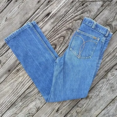 Vintage 80s Lee  Straight Leg Faded Denim Jeans Blue 30x30  • $45