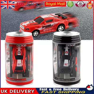 Coke Can Car Mini Speed RC Radio Remote Control Micro Racing Car Kids Toys Gifts • £8.59