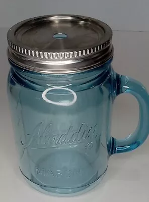 Aladdin 20oz Insulated Mason Mug Classic Tumbler Bluegreen With Lid • $14.77