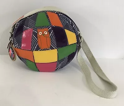 Oilily Round Owl Colourful Patches Shoulder Bag Excellent Condition  • £9.99